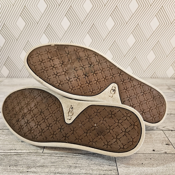 UGG Sammy Wavy Sneaker Slip-On Loafers Knit Upper Glittery Sparkle Size 6 - Picture 6 of 9